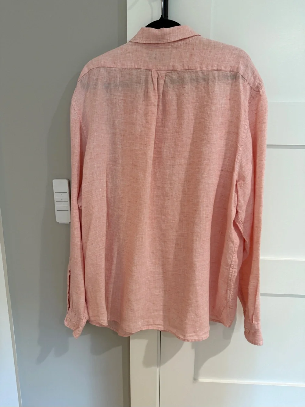 Banana Republic Men’s Standard Fit Linen Shirt Pink XXL #762184